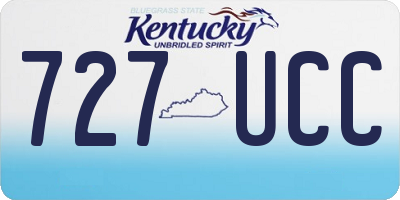 KY license plate 727UCC