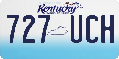 KY license plate 727UCH