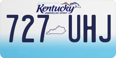 KY license plate 727UHJ