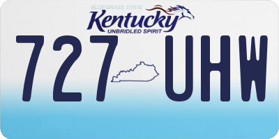 KY license plate 727UHW