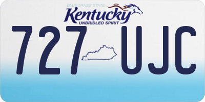KY license plate 727UJC