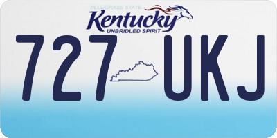 KY license plate 727UKJ