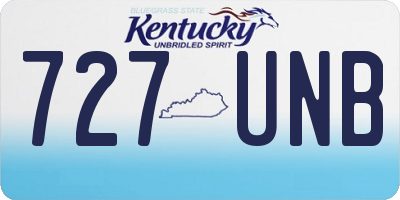 KY license plate 727UNB