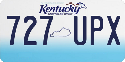 KY license plate 727UPX