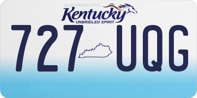KY license plate 727UQG