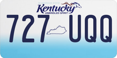KY license plate 727UQQ
