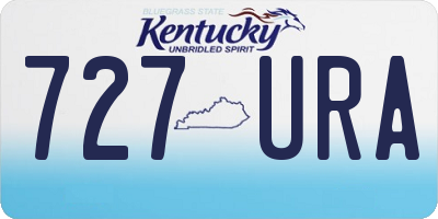 KY license plate 727URA