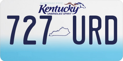 KY license plate 727URD