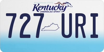 KY license plate 727URI