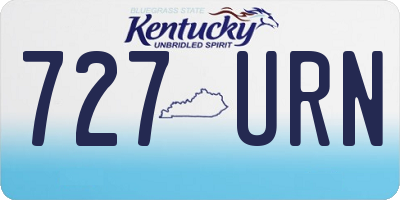 KY license plate 727URN