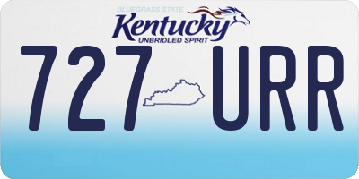 KY license plate 727URR