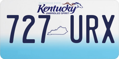 KY license plate 727URX