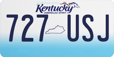 KY license plate 727USJ