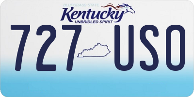 KY license plate 727USO