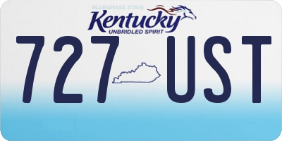 KY license plate 727UST