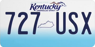 KY license plate 727USX