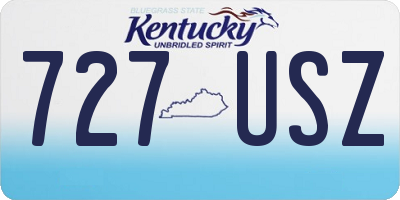 KY license plate 727USZ