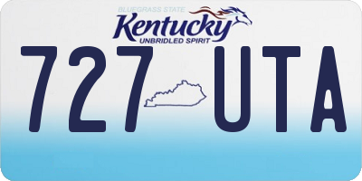 KY license plate 727UTA