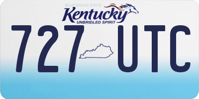 KY license plate 727UTC