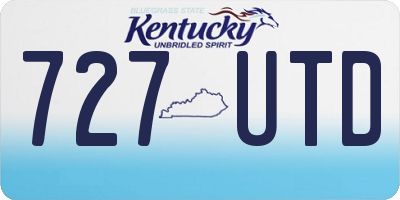 KY license plate 727UTD