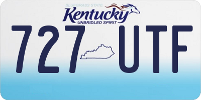 KY license plate 727UTF