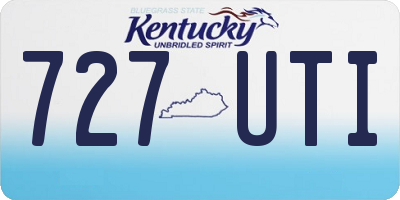 KY license plate 727UTI