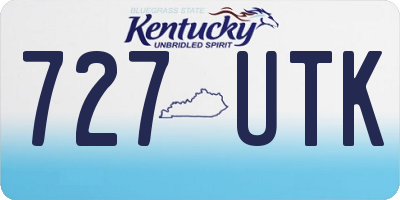 KY license plate 727UTK