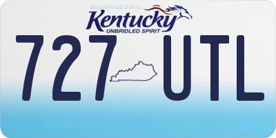 KY license plate 727UTL