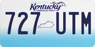 KY license plate 727UTM