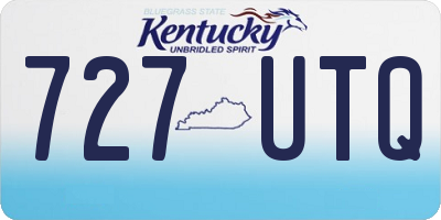 KY license plate 727UTQ
