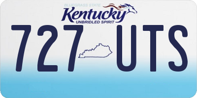 KY license plate 727UTS