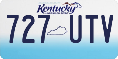 KY license plate 727UTV