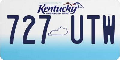 KY license plate 727UTW