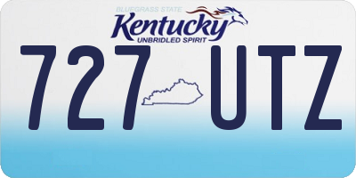 KY license plate 727UTZ