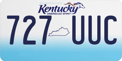 KY license plate 727UUC