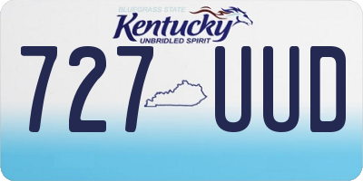 KY license plate 727UUD