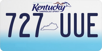 KY license plate 727UUE