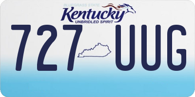 KY license plate 727UUG