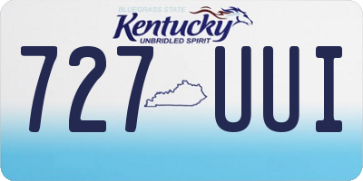 KY license plate 727UUI