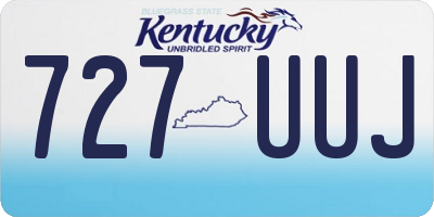 KY license plate 727UUJ