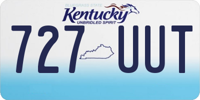 KY license plate 727UUT