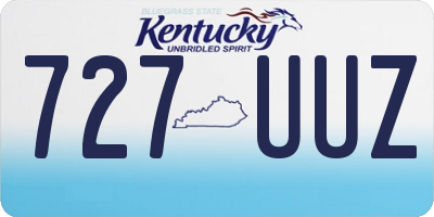 KY license plate 727UUZ