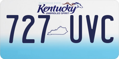 KY license plate 727UVC