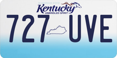 KY license plate 727UVE