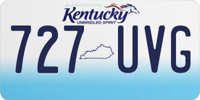 KY license plate 727UVG