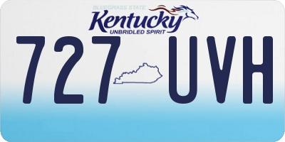KY license plate 727UVH