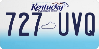 KY license plate 727UVQ