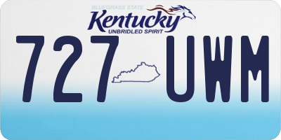 KY license plate 727UWM