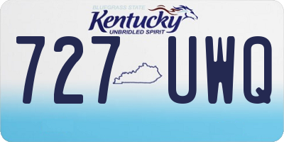 KY license plate 727UWQ