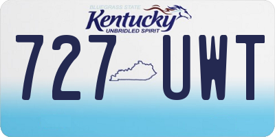 KY license plate 727UWT